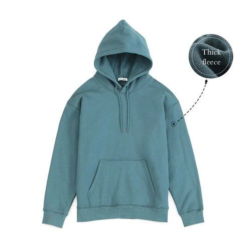 Premium Autumn Hoodies for Men: High-Quality, Thick 360g Fabric, Solid Basic Sweatshirts with Jogger - Warms Hoodies